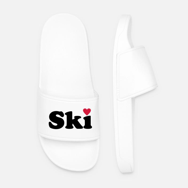 ski - Men’s Pool Sliders - white