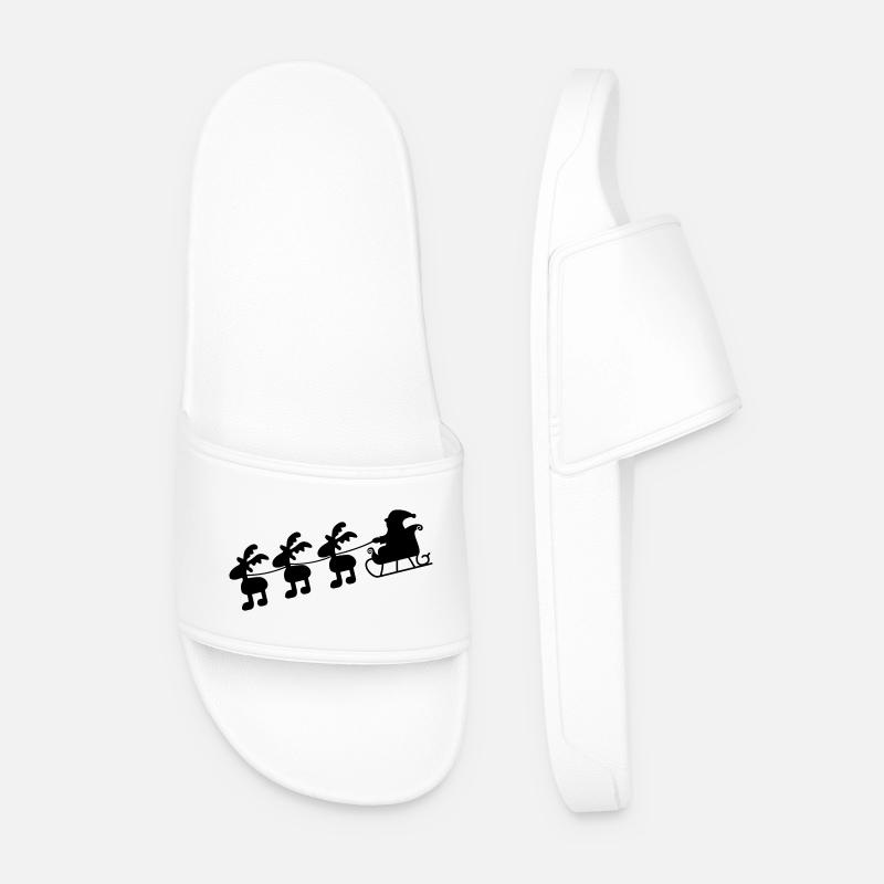 Christmas - Men’s Pool Sliders - white