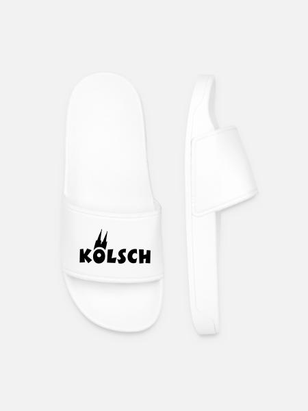 Köln Kölsch Kölner Dom - Männer Badelatschen - Weiß