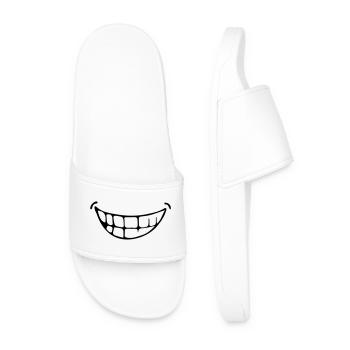 grin - Men’s Pool Sliders - white - Front