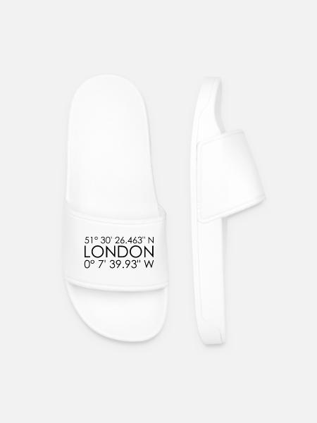 London coordinates - Men’s Pool Sliders - white