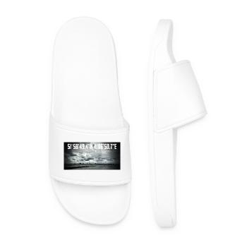 Coordonnées côtières avec le paysage industriel - Claquettes Homme - blanc - Devant