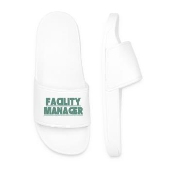 Facility Manager In-house technician Caretaker - Men’s Pool Sliders - white - Front