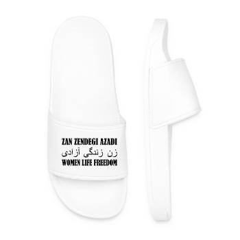 Zan zendegi azadi women life freedom - Men’s Pool Sliders - white - Front