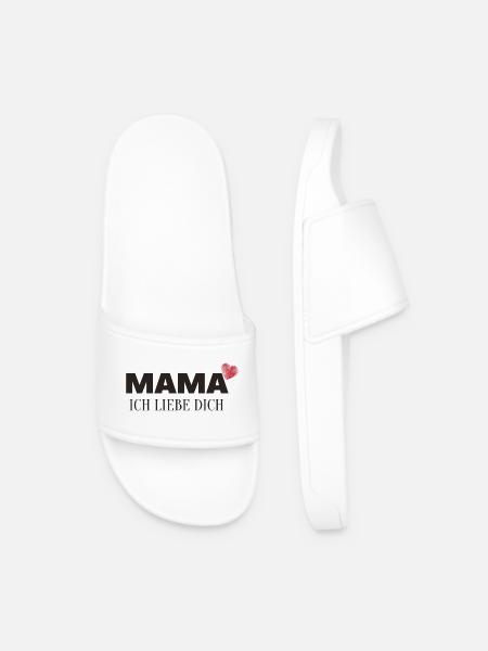 Mama Ich liebe dich - Männer Badelatschen - Weiß