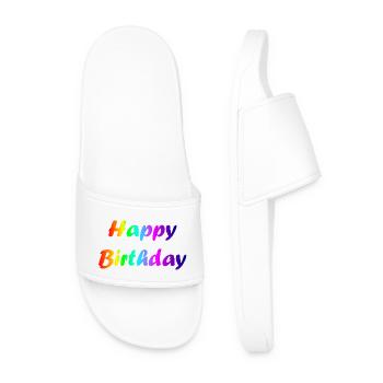 ALLES GUTE ZUM GEBURTSTAG!. ALLES GUTE ZUM GEBURTSTAG!. JAHRESTAG. - Männer Badelatschen - Weiß - Vorne