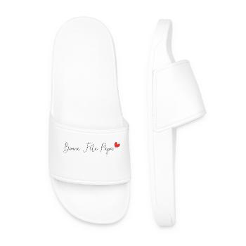 BONNE FÊTE PAPA. PAPA. FÊTE DES PÈRES. BONNE FÊTE - Claquettes Homme - blanc - Devant