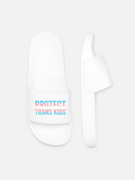 LGBT Pride Month - Love Revolution - Men’s Pool Sliders - white
