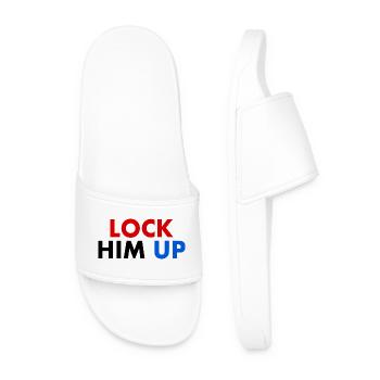 Lock him up - Männer Badelatschen - Weiß - Vorne