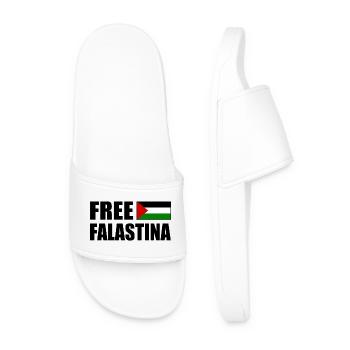 Free palestine free falastina - Men’s Pool Sliders - white - Front