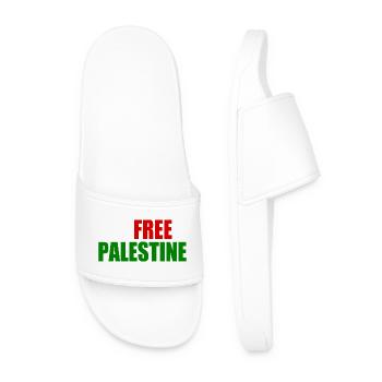 Free palestine - Claquettes Homme - blanc - Devant