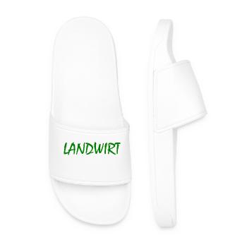 Landwirt - Männer Badelatschen - Weiß - Vorne