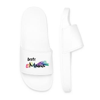 Beste Mama - best mummy - Men’s Pool Sliders - white - Front