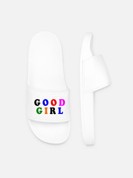 Good girl - Männer Badelatschen - Weiß