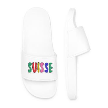 SUISSE. PAYS. GENEVE - Claquettes Homme - blanc - Devant