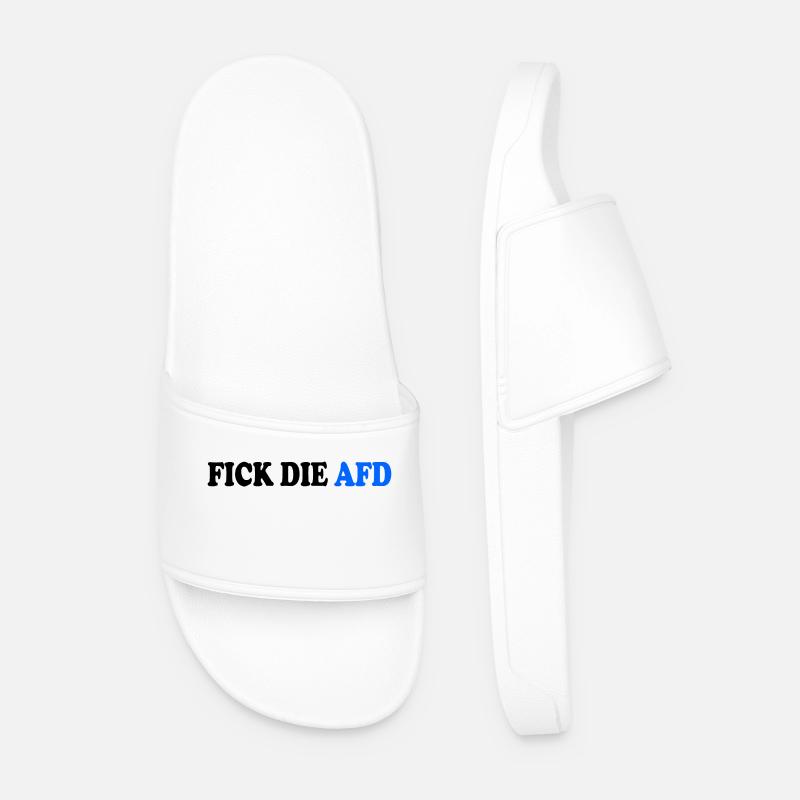 Fick die afd - Männer Badelatschen - Weiß