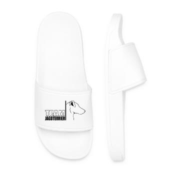TEAM Hunting Terrier Dogs Chien de chasse Wilsigns - Claquettes Homme - blanc - Devant