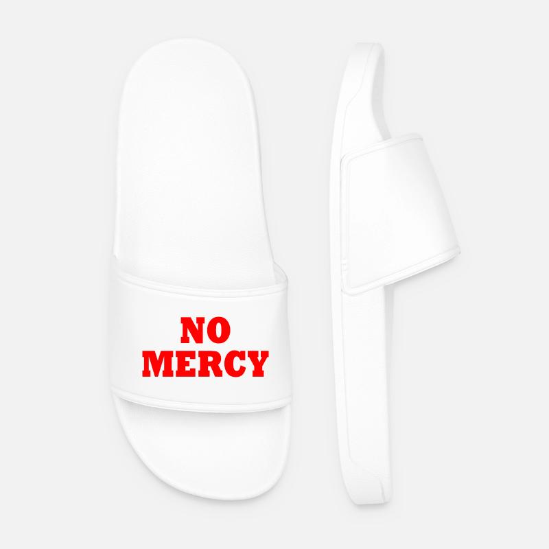 No mercy - Männer Badelatschen - Weiß