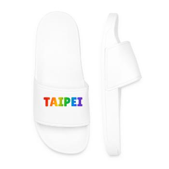TAIPEI TAIWAN arc-en-ciel LGBTQ gay pride - Claquettes Homme - blanc - Devant