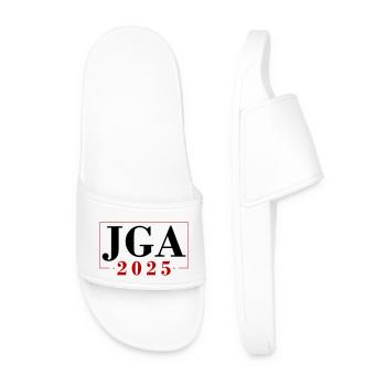 Jga 2025 Junggesellenabschied - Männer Badelatschen - Weiß - Vorne