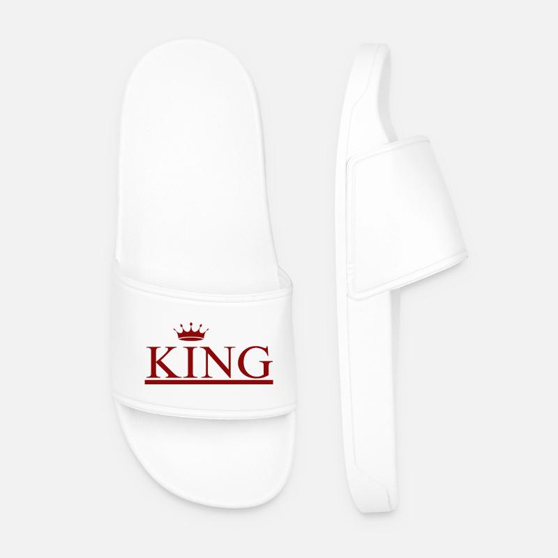 KING - Männer Badelatschen - Weiß