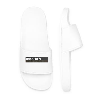 Unspoken T-shirt limited edition - Men’s Pool Sliders - white - Front
