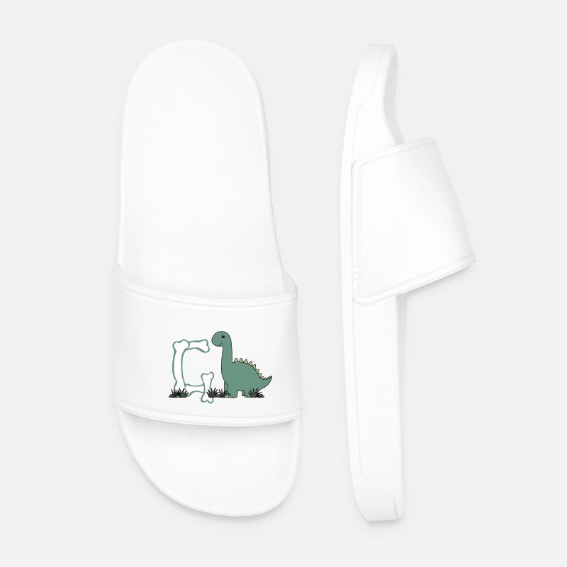 Buchstabe G - Männer Badelatschen - Weiß