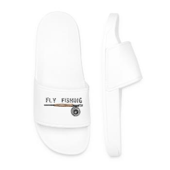 Fly fishing - Men’s Pool Sliders - white - Front