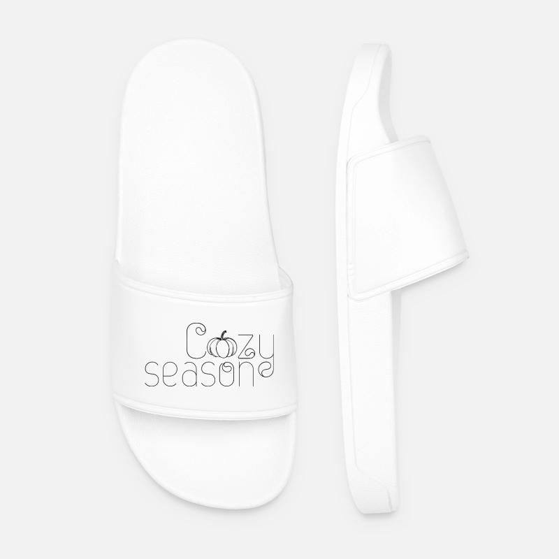 saison douillette - Claquettes Homme - blanc