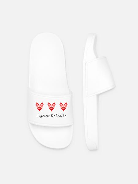 RETIREMENT. COLLEAGUE. RETIREMENT. RETIRED. RETIREMENT. - Men’s Pool Sliders - white