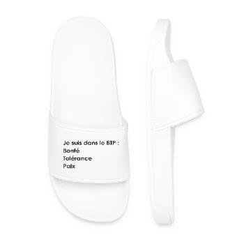 I'm in the construction industry - Men’s Pool Sliders - white - Front