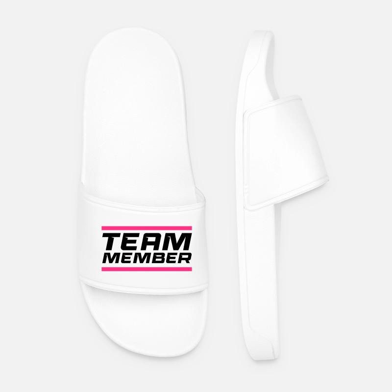 Team Member - Männer Badelatschen - Weiß