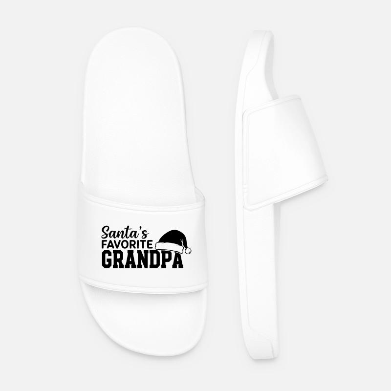 Santa's Favorite Grandpa - Männer Badelatschen - Weiß