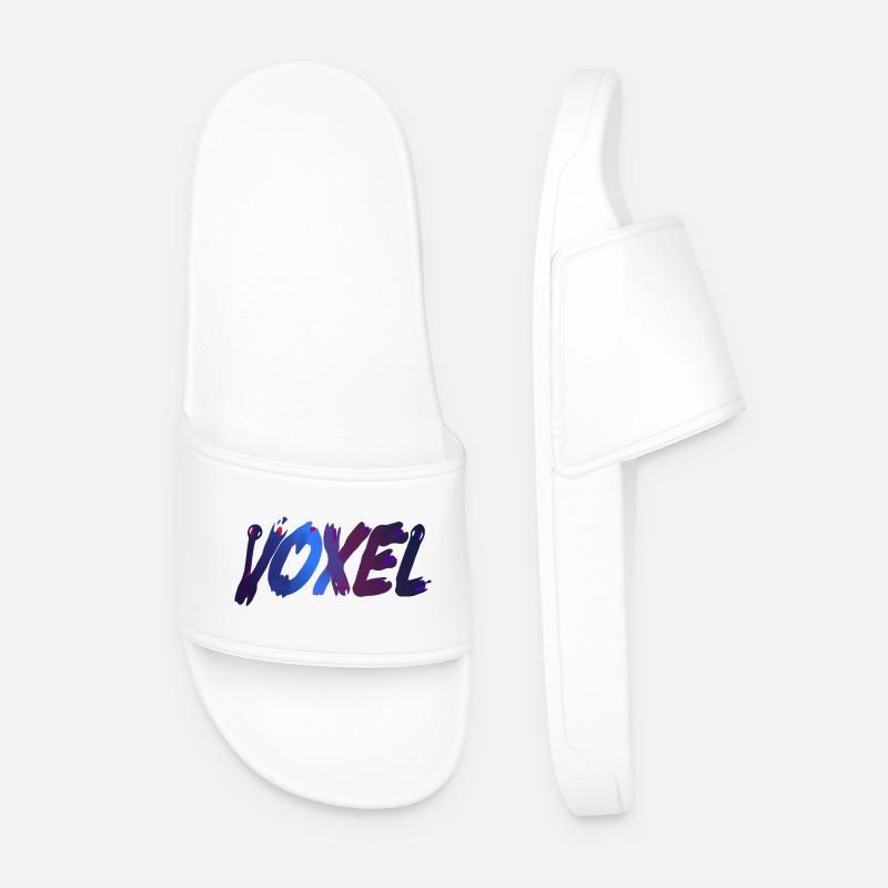 Voxel - Männer Badelatschen - Weiß