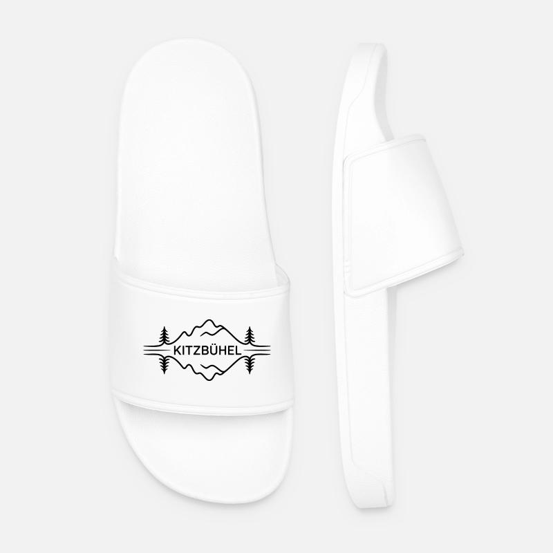 Kitzbühel - Souvenir Design - Men’s Pool Sliders - white