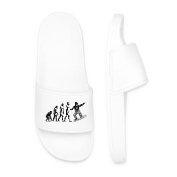 Évolution vers le design grunge du snowboarder - Claquettes Homme - blanc - Devant