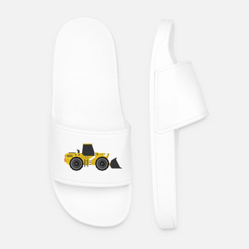 Bagger - Männer Badelatschen - Weiß