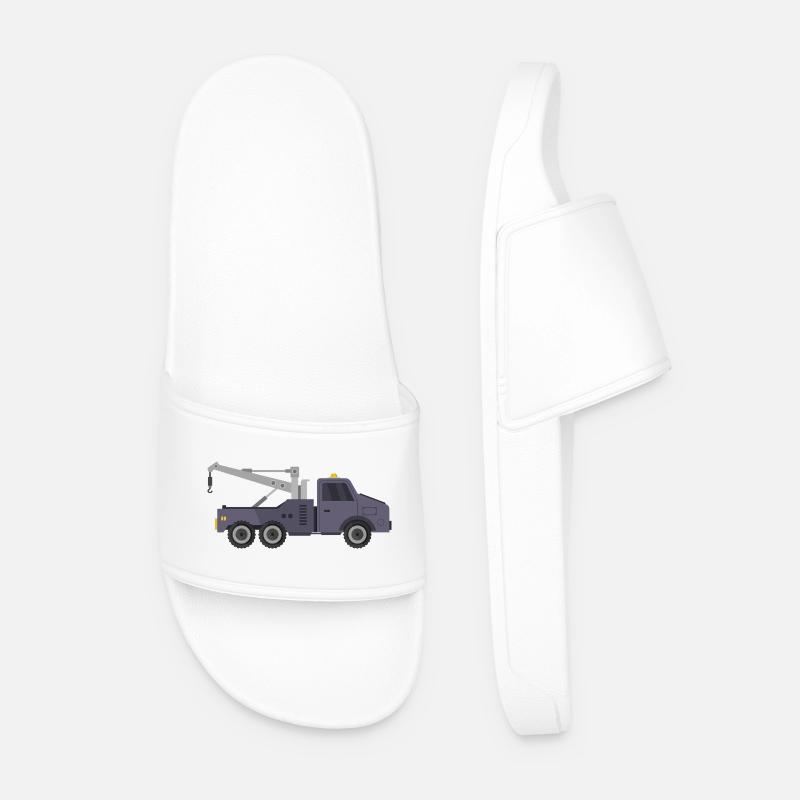 Abschleppwagen - Männer Badelatschen - Weiß
