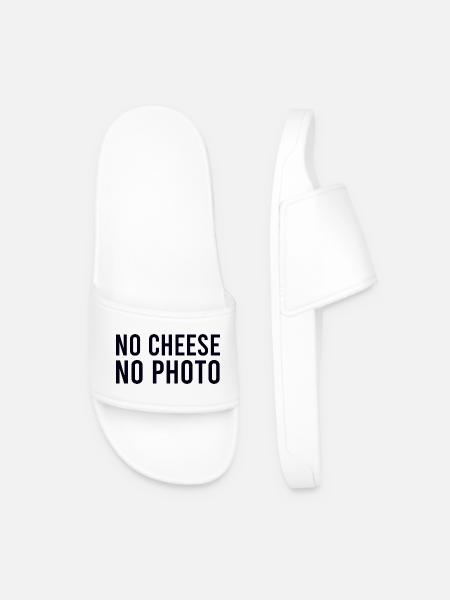 No cheese no photo - Männer Badelatschen - Weiß