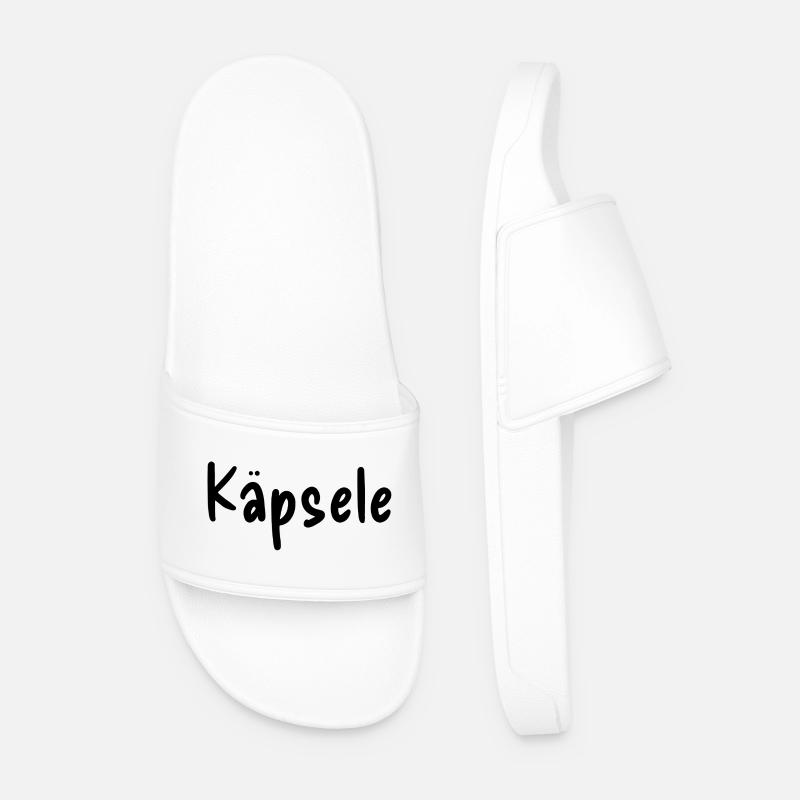 Käpsele - Männer Badelatschen - Weiß