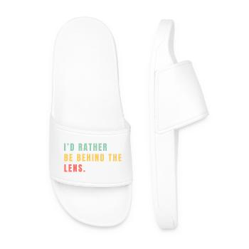 Je préfère être derrière l’objectif - Claquettes Homme - blanc - Devant
