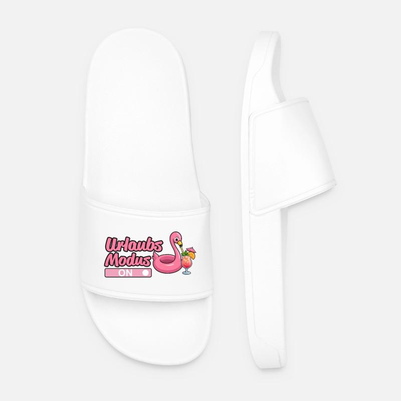 Urlaubsmodus, Urlaub - Männer Badelatschen - Weiß