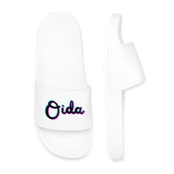 oida - Männer Badelatschen - Weiß - Vorne