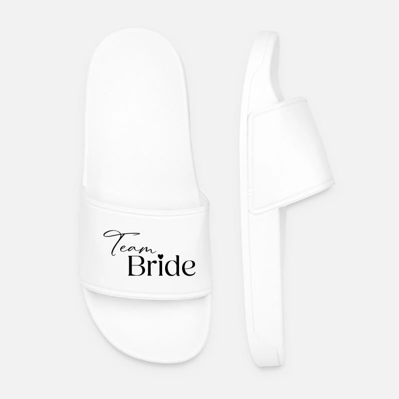 Team Bride - Männer Badelatschen - Weiß