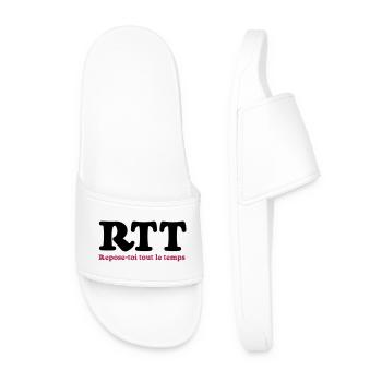RTT - Rest all the time - Men’s Pool Sliders - white - Front