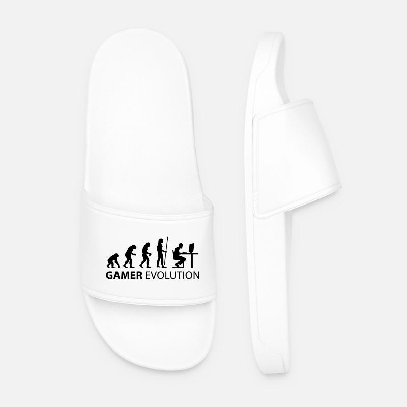 gamer evolution - Men’s Pool Sliders - white