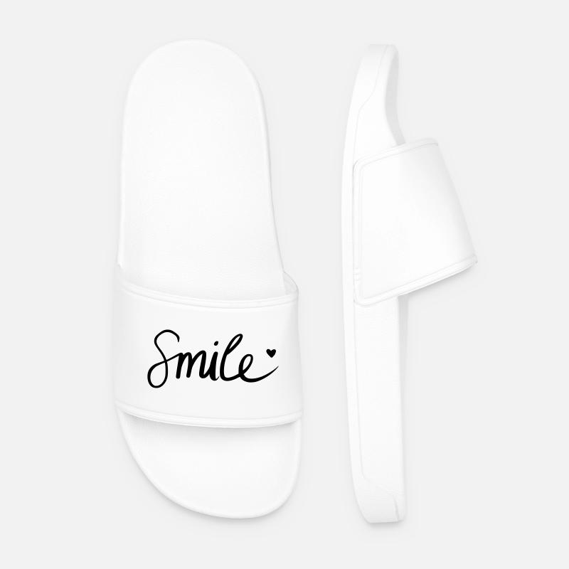 Smile! - Männer Badelatschen - Weiß