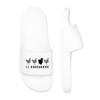 Sois différent - Claquettes Homme - blanc - Devant