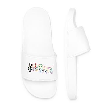 Sheet music ibiza - Sheet music for music. - Men’s Pool Sliders - white - Front