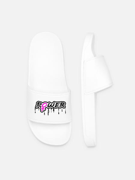 Femme Power Femme Power femme power avec le symbole féminin - Claquettes Homme - blanc